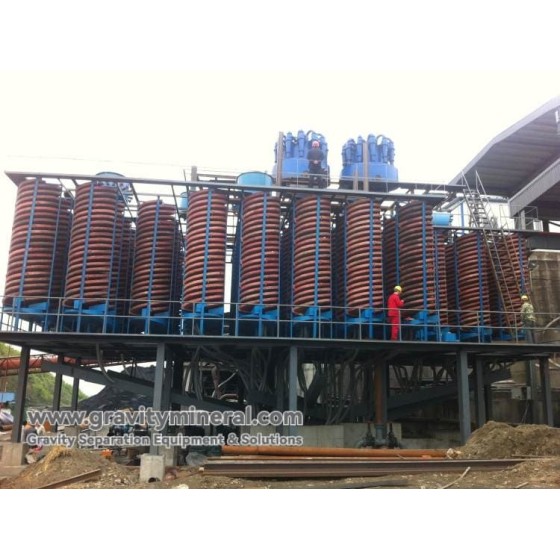 Vertedero en espiral de plástico reforzado con fibra de vidrio