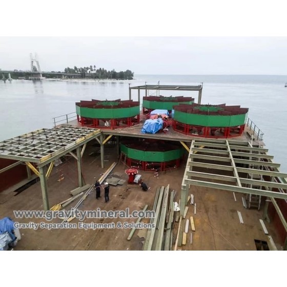 Solución de Beneficio por Gravedad para Yacimientos de Estaño Tipo Placer Costa Afuera