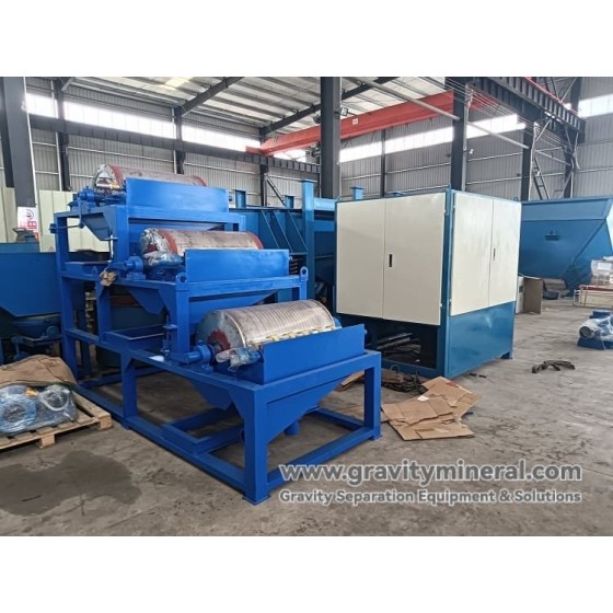 Solución para el beneficio del mineral de hierro (gravedad + separación magnética)